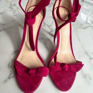 Stuart Weitzman Women's Pink Suede Heels